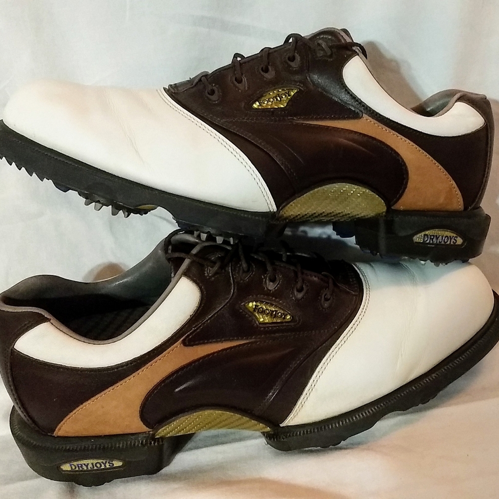 FootJoy Dryjoy Saddle Optiflex Golf Shoes Size 9.5
